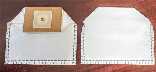 two HEPA replacement filter bags for nail drill vacuum system