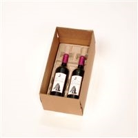 2 Bottle Molded Pulp Wine Shipper