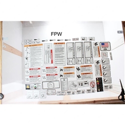 NEW JLG SERVICE DECAL KIT 1001149796