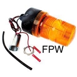 NEW CROWN FORKLIFT ML5 12-80V AMBER PIPE MOUNT STROBE LIGHT 112951-001