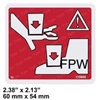 NEW SKYJACK DANGER PINCH HAND DECAL 119866