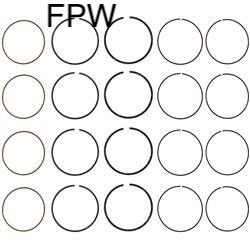 NEW KOMATSU FORKLIFT PISTON RING SET 12033-AE003