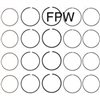 NEW NISSAN FORKLIFT STD PISTON RING SET 12033AE003