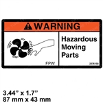 NEW HYSTER FORKLIFT CAUTION FAN DECAL 1345939