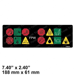 NEW JLG CONTROL PANEL DECAL 1705212