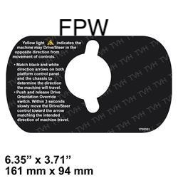 NEW JLG TIP OVER DECAL 1705351