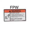 NEW JLG TIP OVER CHANGE DECAL 1705492