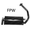 Nissan Forklift Muffler 20100-L1102 - Replacement Exhaust for 1F1 and 1F2 Series Trucks