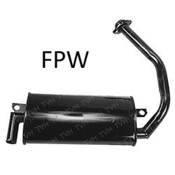 Nissan Forklift Muffler 20100-L1102 - Replacement Exhaust for 1F1 and 1F2 Series Trucks