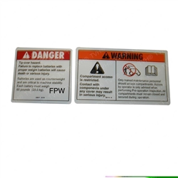 NEW GENIE CAUTION COMPART ACCESS DECAL 28175GT