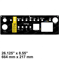 NEW GENIE PLAT CONTROL PANEL DECAL 29799