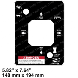 NEW SNORKEL DECAL CONTROL BOX 300702