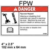 NEW GENIE TIP OVER HAZARD DECAL 31060
