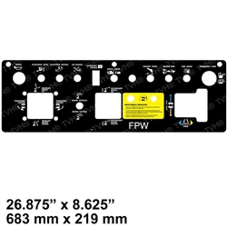 NEW GENIE DECAL PLATFORM CONTROL PANEL 32922