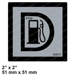NEW CATERPILLAR FORKLIFT DIESEL FUEL DECAL 369872