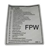 NEW GENIE LABEL FAULT CODES DECAL 65052