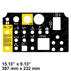 NEW GENIE PLATFORM CONTROL PANEL DECAL 72081