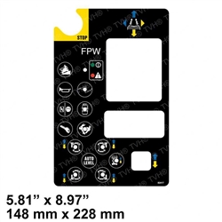 NEW GENIE CONTROL PANEL DECAL 82417