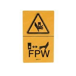 NEW GENIE WARNING CRUSHING HAZARD DECAL 82472