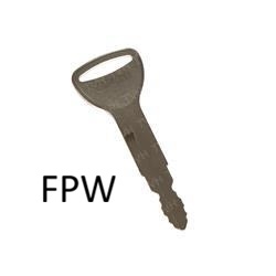 Toyota A62597 Double-Sided Replacement Ignition Key for 7-Series and 8-Series Forklifts