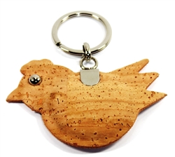 Bird Key Holder in Natural Cork