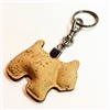 cork key ring holder - dog