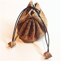 Cork Draw String Pouch Fennel