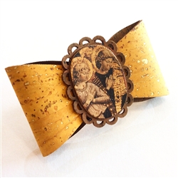 Cork French Hair Clip Angels