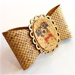 Cork French Hair Clip Dog