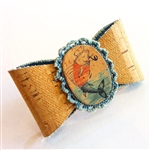 Cork French Hair Clip Sailor Fish