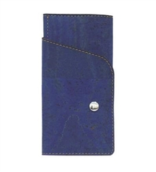 Blue Unfolding Cork Wallet
