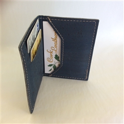 Cork Card Holder blue