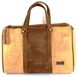 Big Cork Trunk Bag in a Natural and Brown Cork colour.