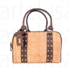 Trunk Travel Bag with Studs Natural