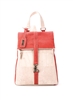 Foldover BackPack White/Red