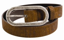 Brown Thin Cork  Belt