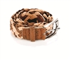 Unisex Woven Cork Bicolour Belt