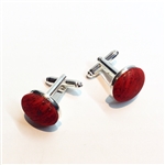 Cork Cuff Links Red