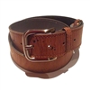 Cork Belt wide men's large buckle