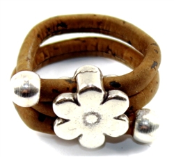 Cork Ring Flower Brown