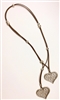 Cork Necklace 2 Hearts