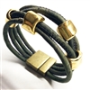 Cork Bracelet Gold rings