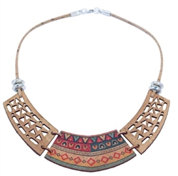 Cork Necklace Aztec 3 piece