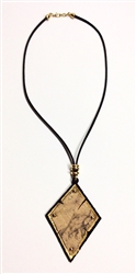 Cork Black Necklace Marble 1 Diamond