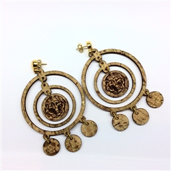 Cork Earrings Circles