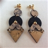 Cork Earrings Triangles/Circles