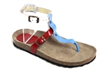 three colours cork sandal