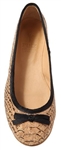 Ballerina Flats Cork Piton/Black detail