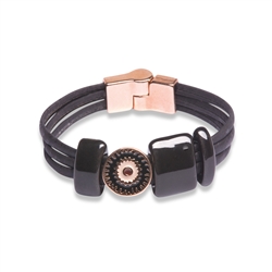 Cork bracelet black