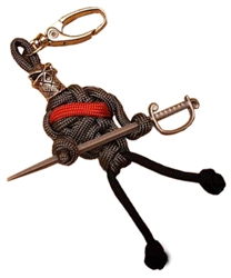 The Dark Knight Paracord Man Keychain